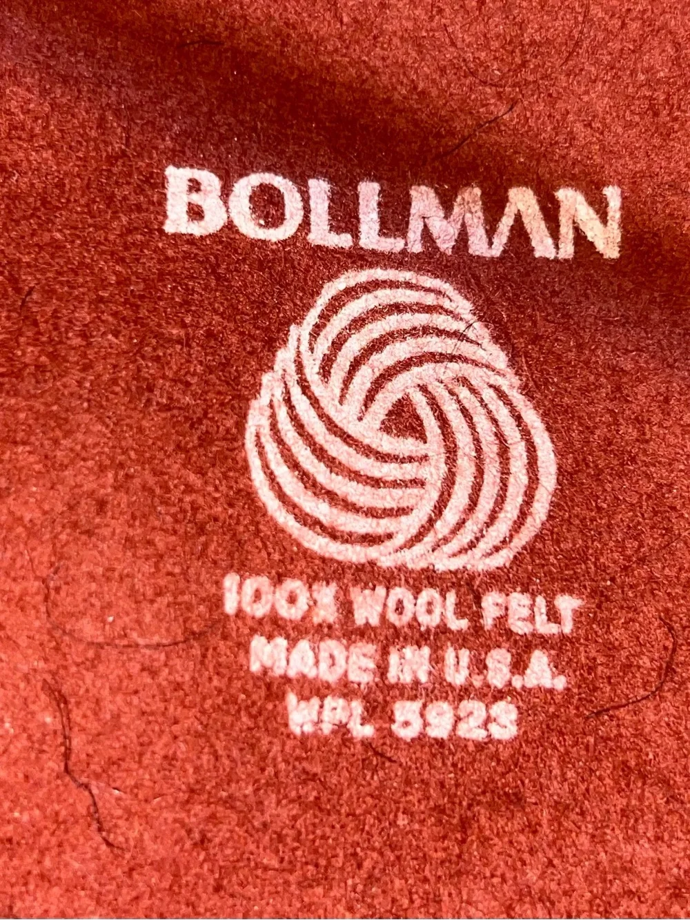 Frank Olive Excello Bollman Rust Wool Hat
